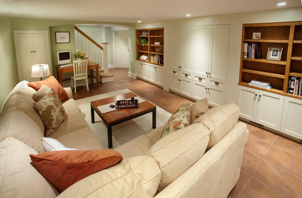 Cozy Home Theater, Basement Family Room