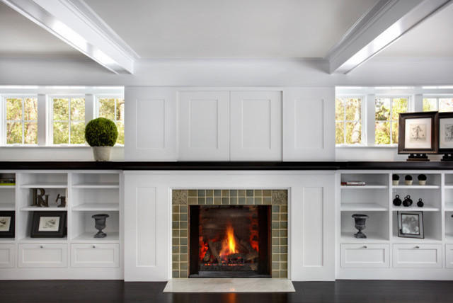 Living Room Cabinets, Hidden TV Panel